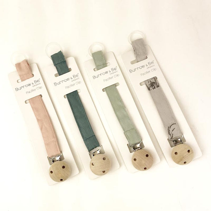 Burrow & Be Organic Cotton Pacifier Clip | Koop.co.nz