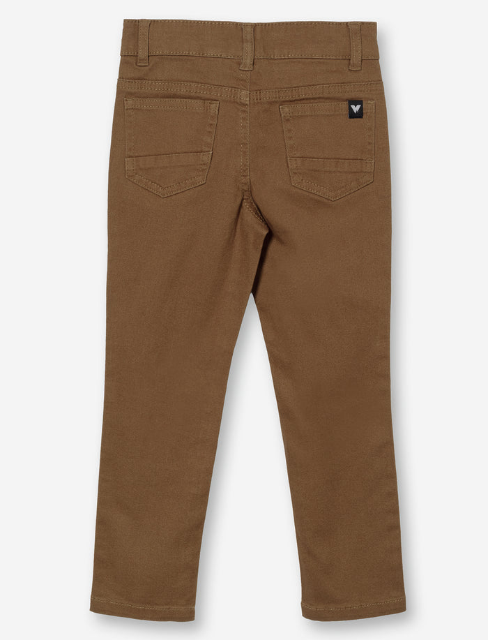 Pantalon à jambe droite en sergé pour garçon