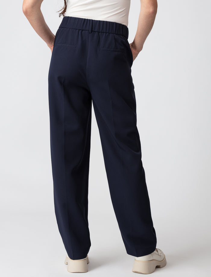 Pantalon droit à taille haute