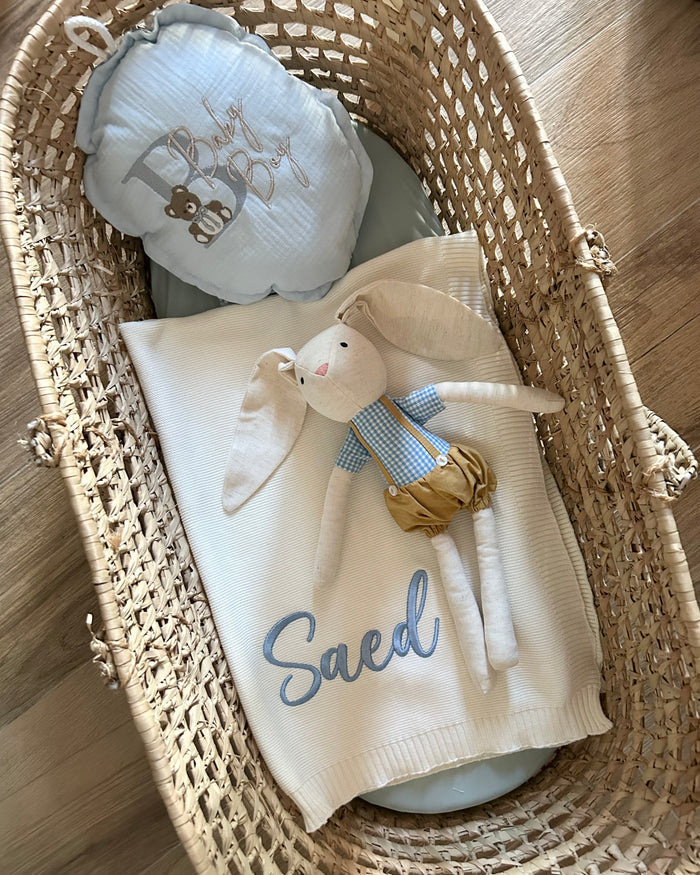 Personalised Bunny Best Friend Toy | Linen