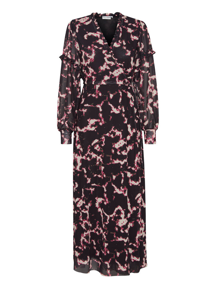 Pulz PzDuffy Wrap Dress Fuchsia Black