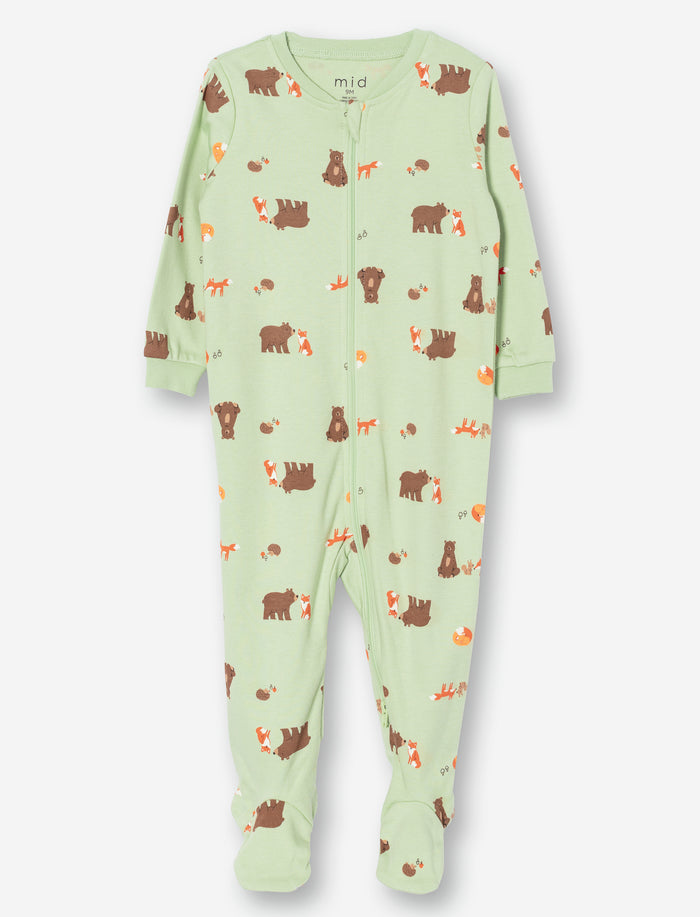 Pyjama 1 pièce en tricot imprimé pour bébé garçon