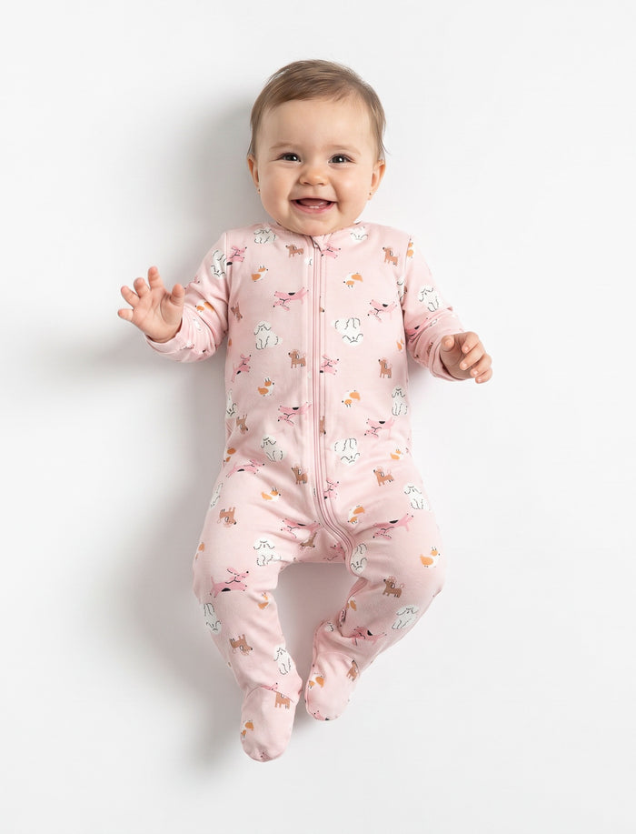 Pyjama 1 pièce imprimé pour bébé fille