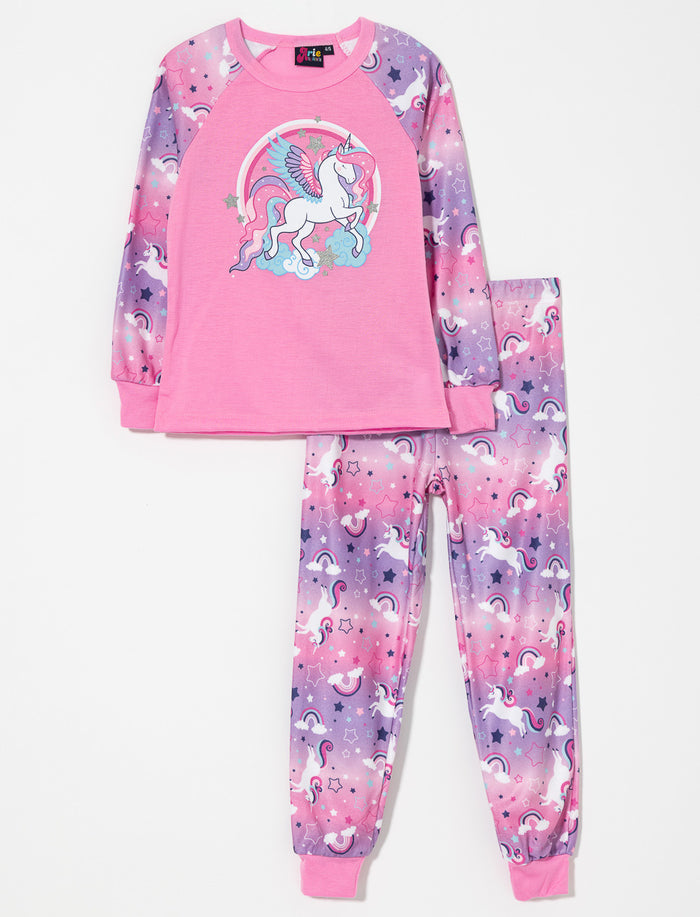 Pyjama 2 pièces imprimé - petite fille