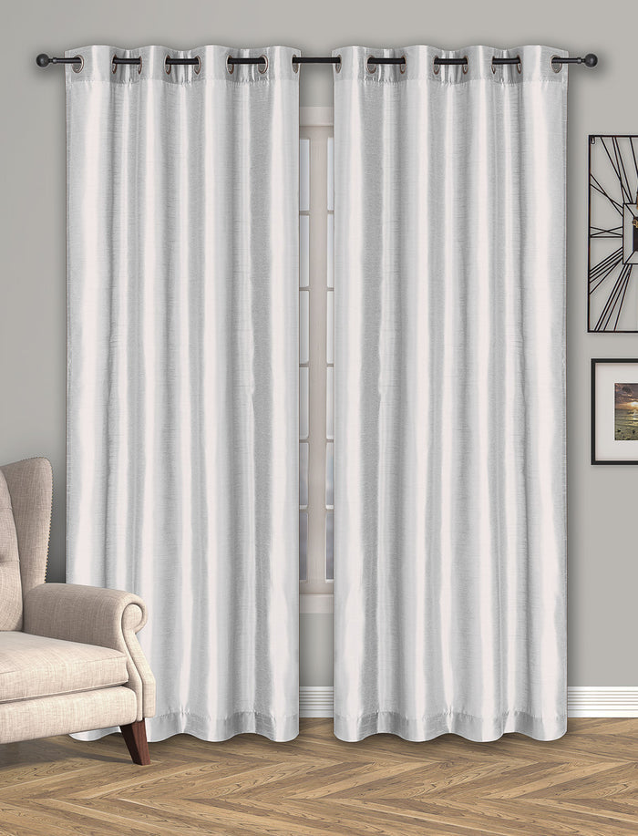 Rideaux semi-opaque aspect soie