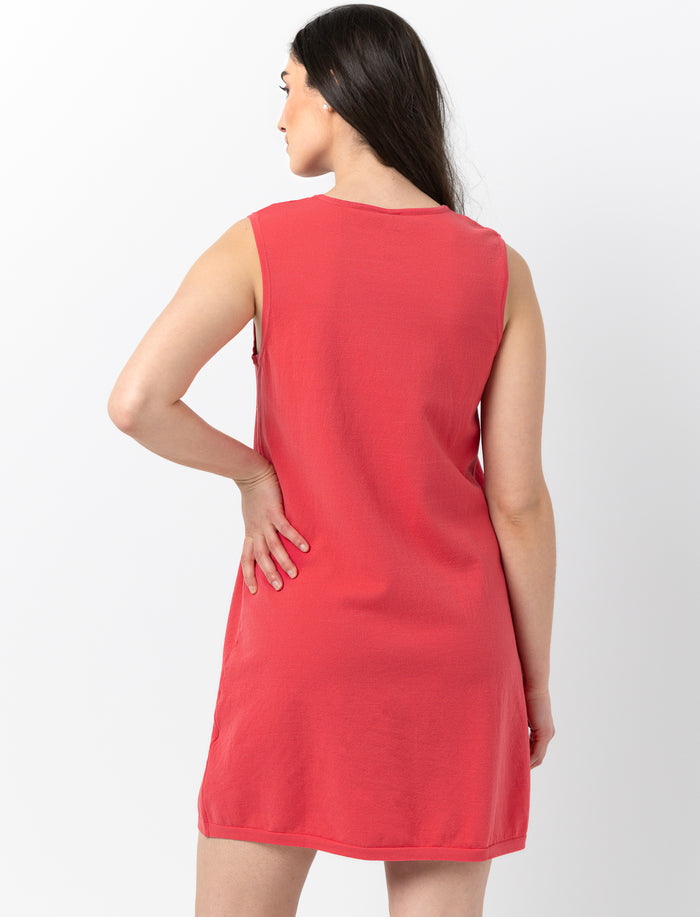 Robe courte en tricot