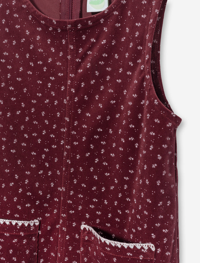 Robe imprimée sans manches pour fille