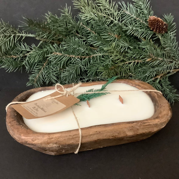 Rustic Dough Bowl Fraser Fir