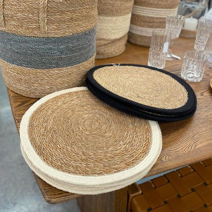 Le Forge Seagrass & Jute Placemat - Cream | Koop.co.nz