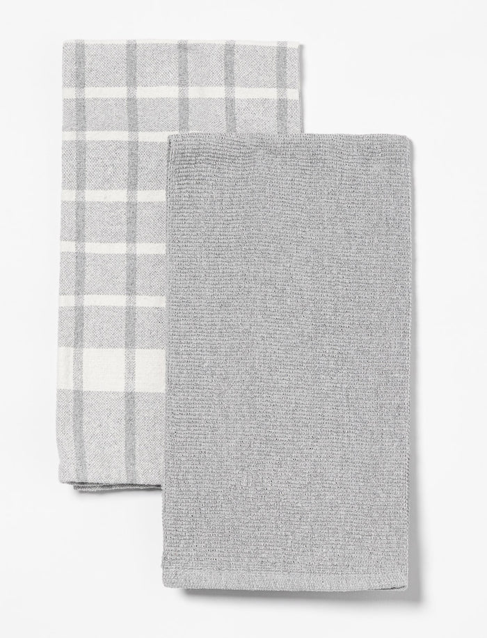 Serviettes de cuisines tissées - paquet de 2