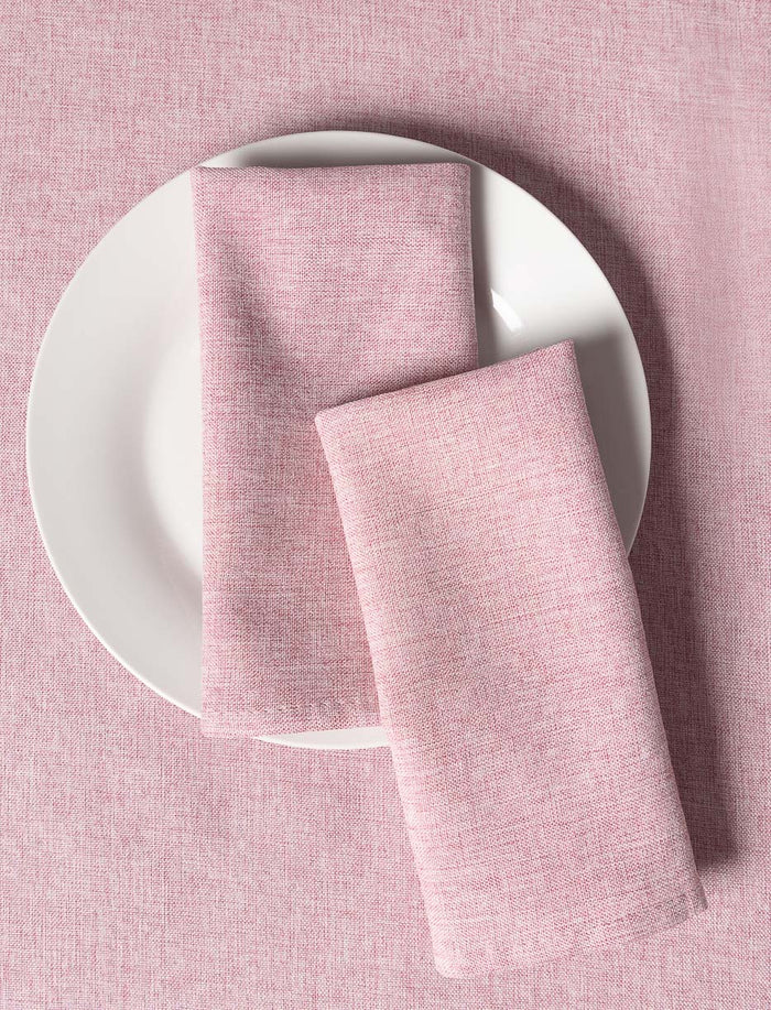 Serviettes de table en faux lin - paquet de 2