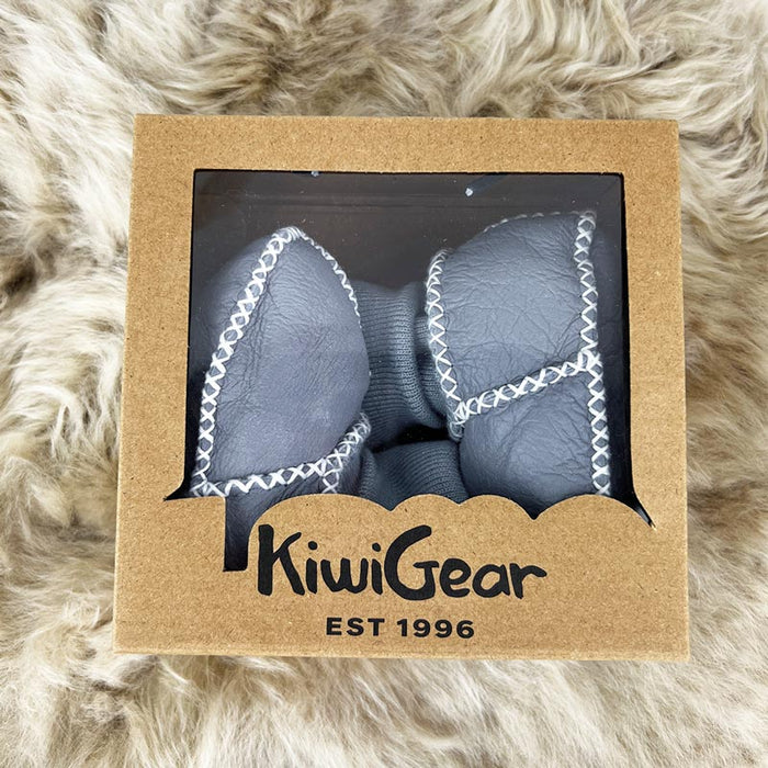 Kiwi Gear Sheepskin Baby Booties - Blue | Koop.co.nz