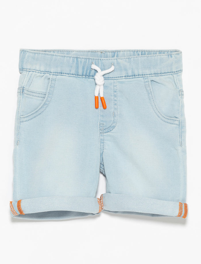 Short en denim super extensible