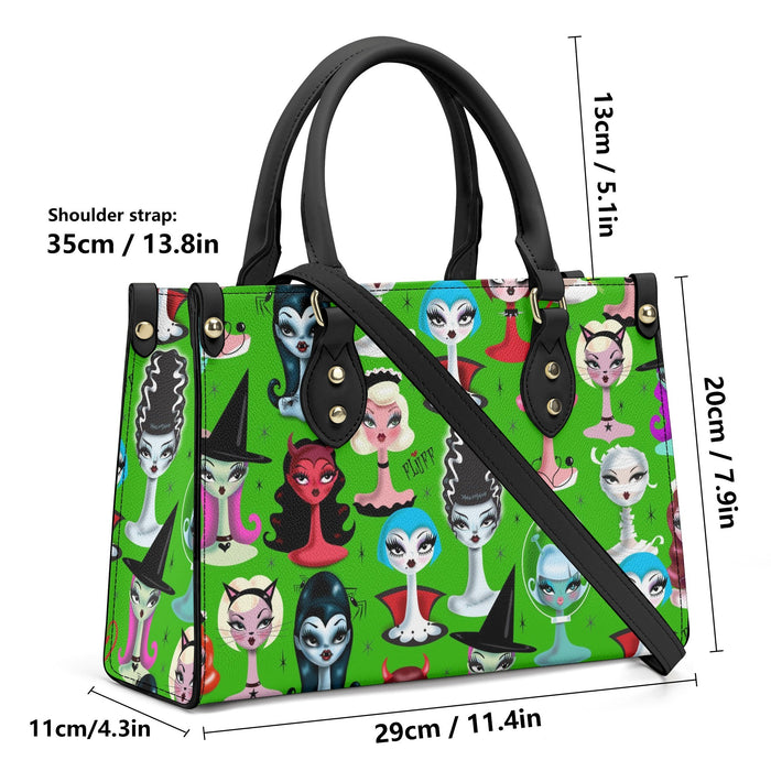 Spooky Dolls on Green • SPECIAL EDITION Handbag