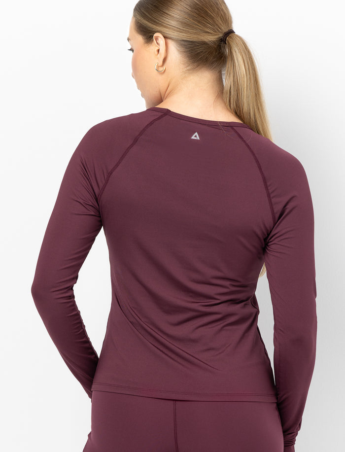 T-shirt de sport à manches longues pour femme