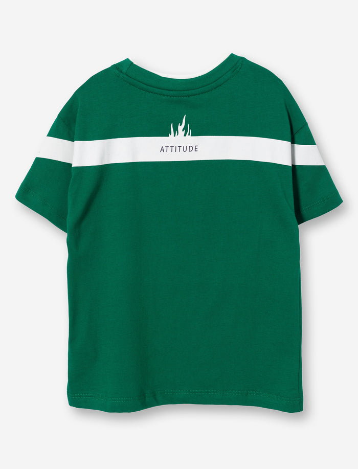 T-shirt en tricot imprimé à l’avant pour garçon
