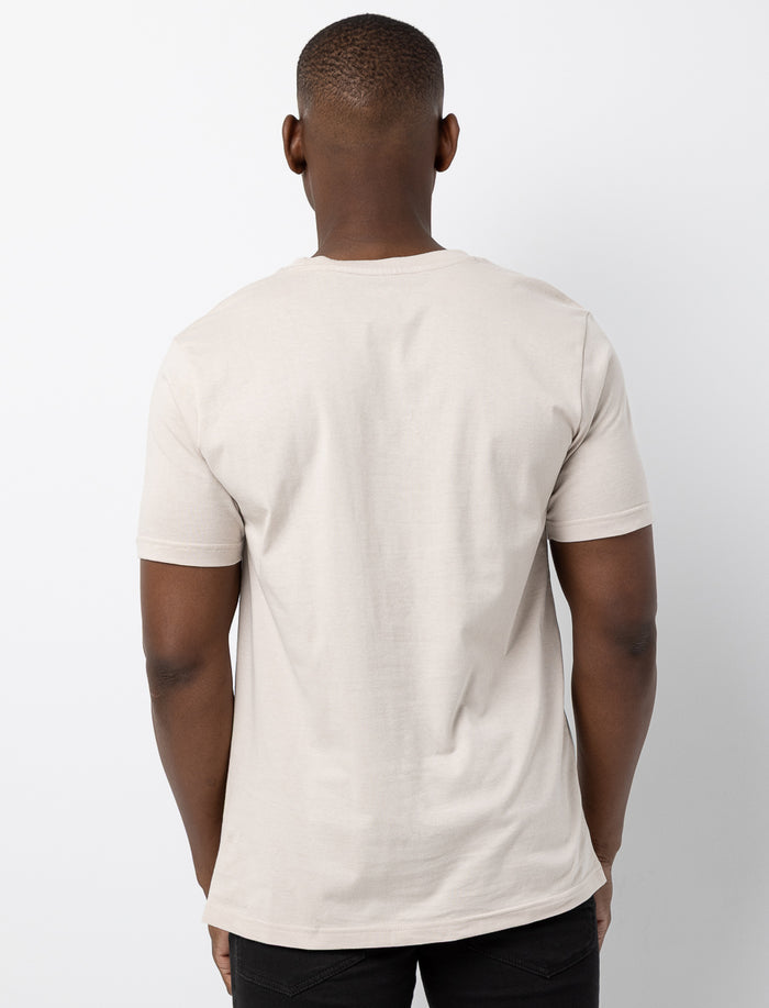 T-shirt imprimé à col rond en coton bio