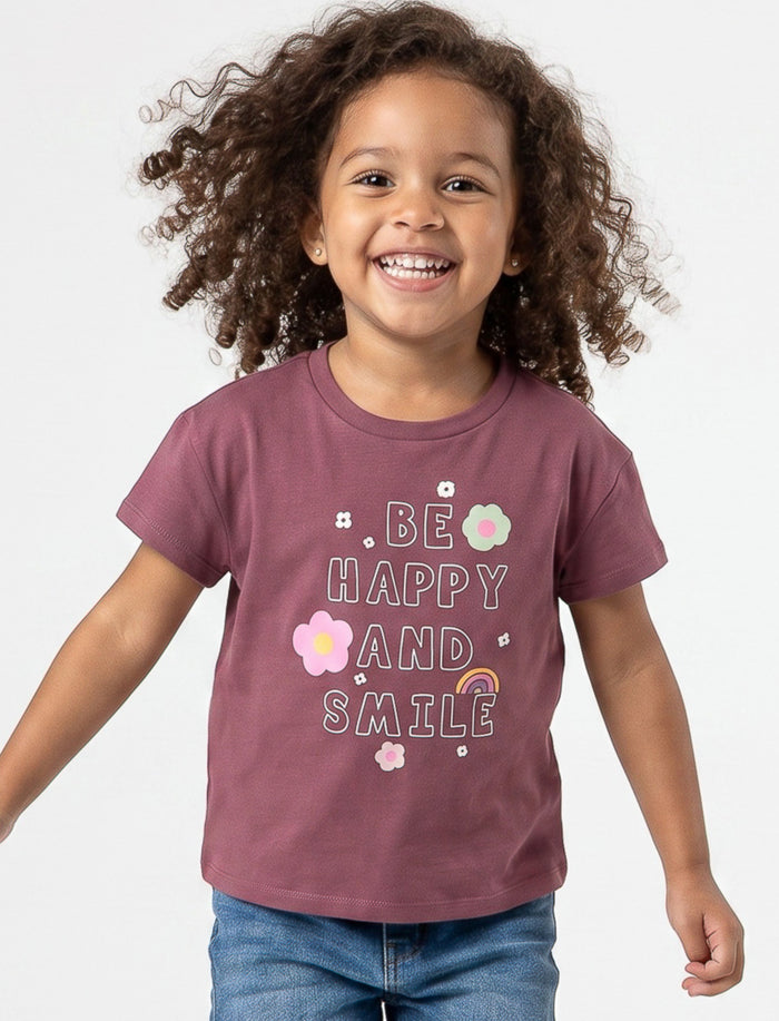 T-shirt imprimé à l’avant pour fille