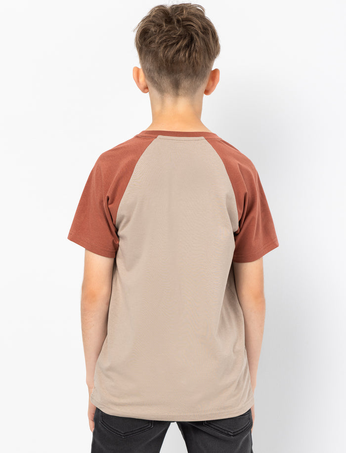 T-shirt imprimé à manches raglan pour ado garçon