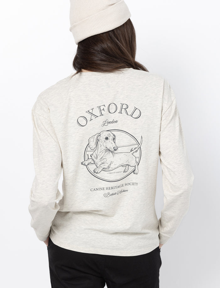 T-shirt imprimé au dos pour femme
