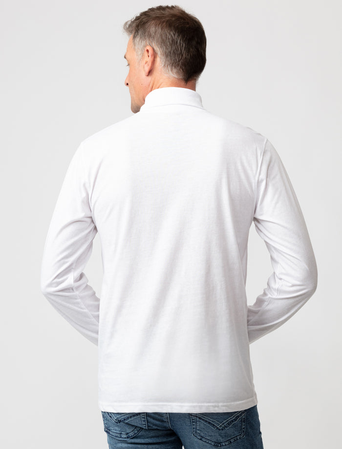 T-shirt uni à col roulé