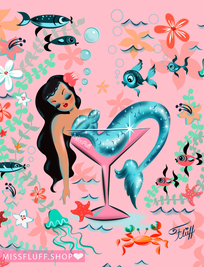Tipsy Mermaid Bronze • Art Print