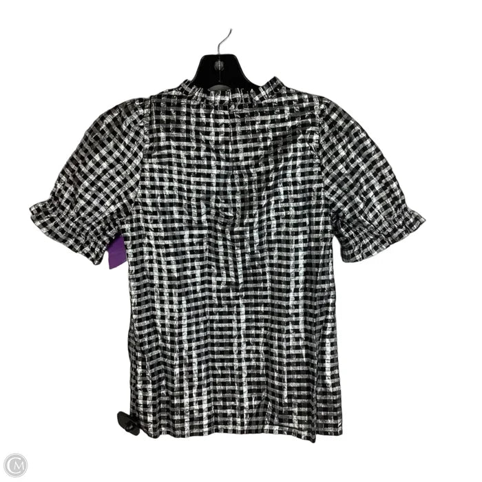 Top Short Sleeve By J. Crew In Silver, Size: Xxs