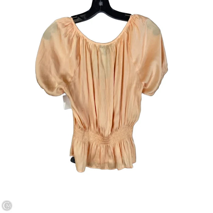 Top Short Sleeve By Paige In Orange, Size: M