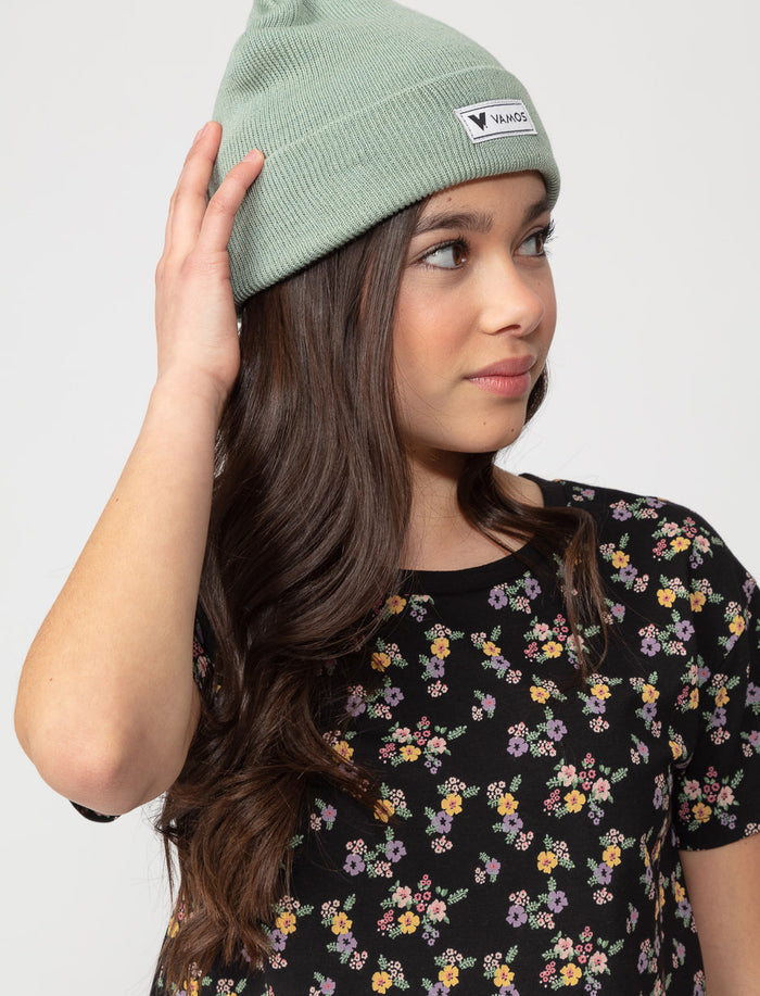 Tuque unie à revers - ado