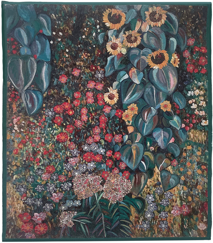 WH-GK-COUNTRYGRD | Gustav Klimt Country Garden Tapestry Wall Hanging