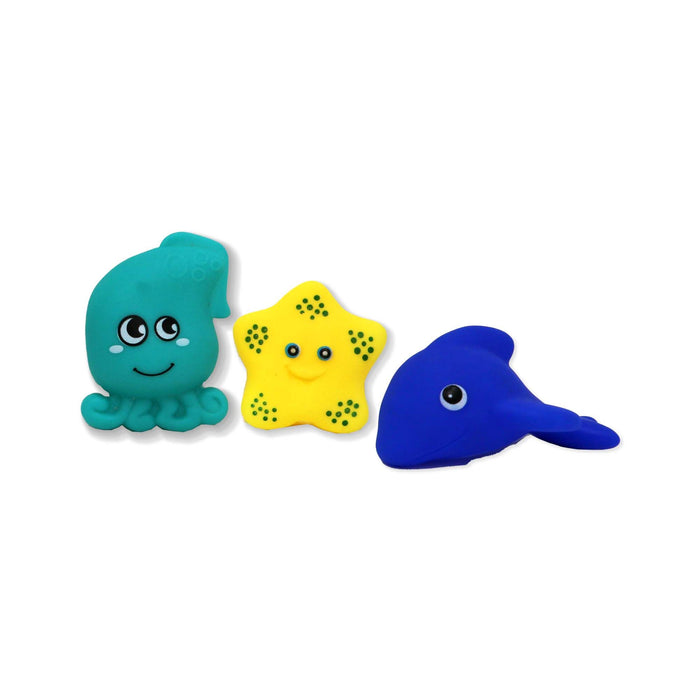 Whale Baby Bath Set – 100% Polyester Hooded Towel, Washcloths & BPA-Free Bath Toys