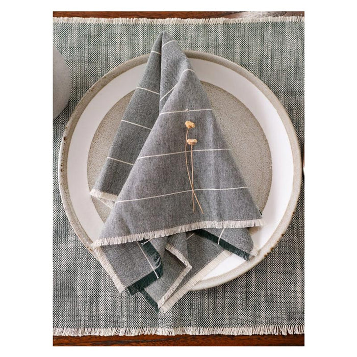 Raine & Humble Wild Stripe Napkin Set - Stone (4pc) | Koop.co.nz
