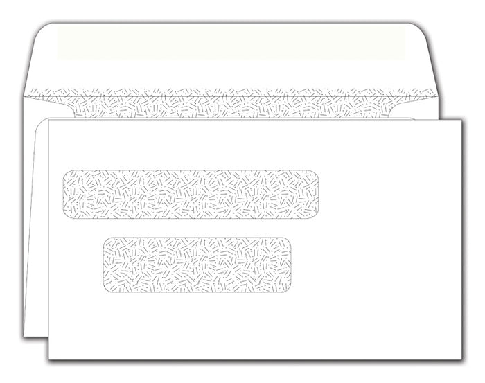 116NE Double Window Envelope Personal Check 6 1/8 x 3 9/16" QTY 200