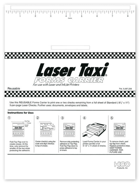 13075 Laser Taxi 8 1/2 x 11" - QTY 10