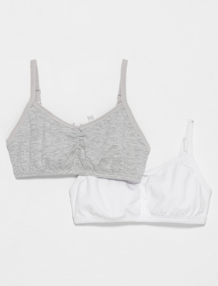 2 bralettes unies