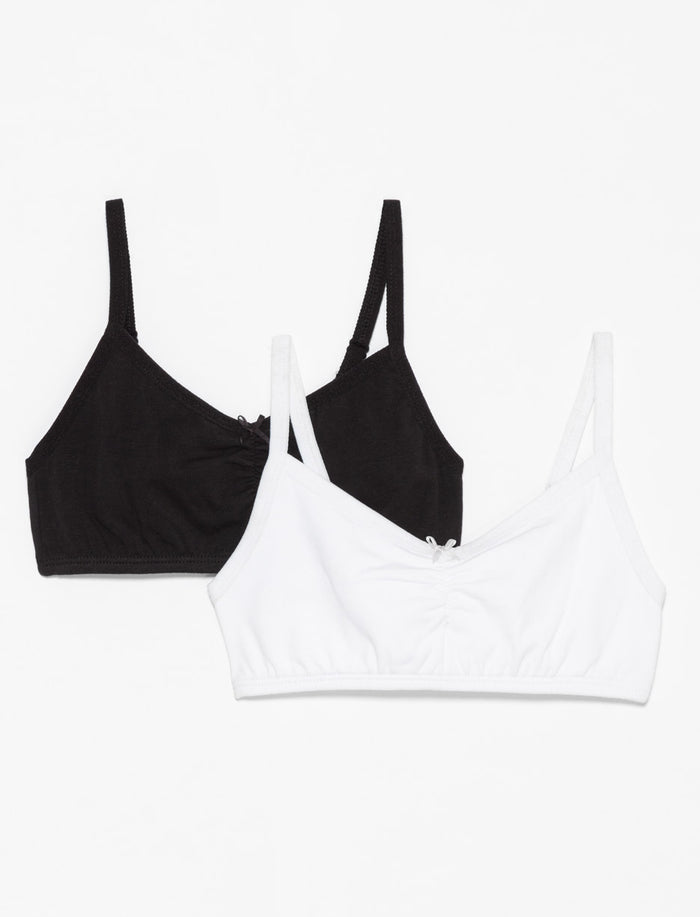 2 bralettes unies