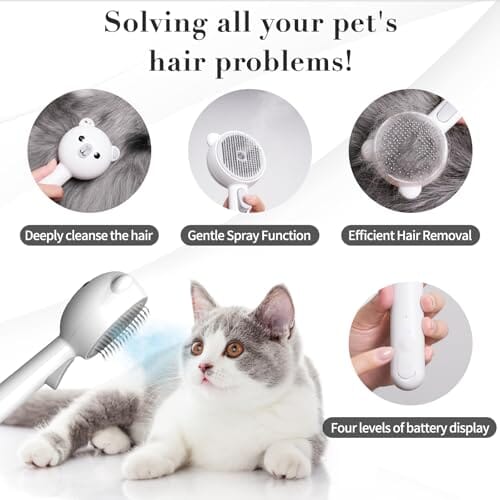 3-in-1 Anti-Static Deshedding Tool for Dogs & Cats Dog Hair Trimmers Pet Clever