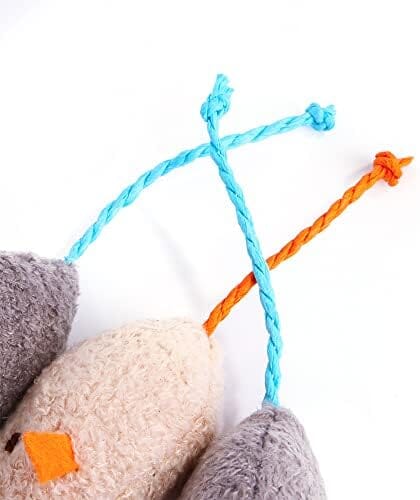 3 Pack Cat Toy Interactive Toy Plush Mouse Shaped Toy Cat Toys Pet Clever