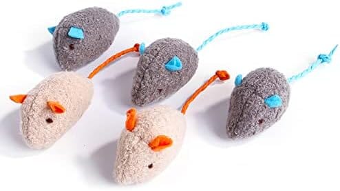 3 Pack Cat Toy Interactive Toy Plush Mouse Shaped Toy Cat Toys Pet Clever