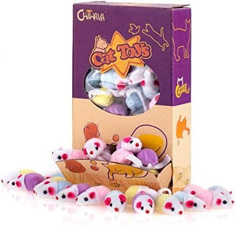 36 Pack 1.8 Inch Small Interactive Cat Toys Mice with Catnip Cat Toys Pet Clever