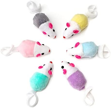 36 Pack 1.8 Inch Small Interactive Cat Toys Mice with Catnip Cat Toys Pet Clever