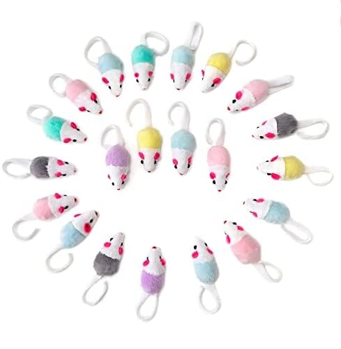 36 Pack 1.8 Inch Small Interactive Cat Toys Mice with Catnip Cat Toys Pet Clever