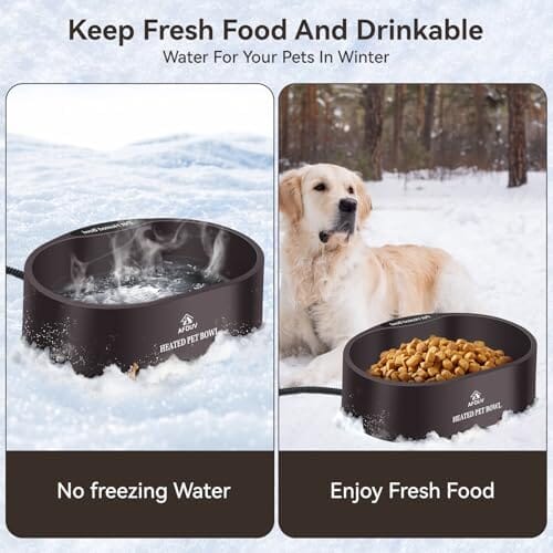 3.7L Automatic Heated Dog Bowl Outdoor with Anti Chew Cord Dog Bowls & Feeders Pet Clever