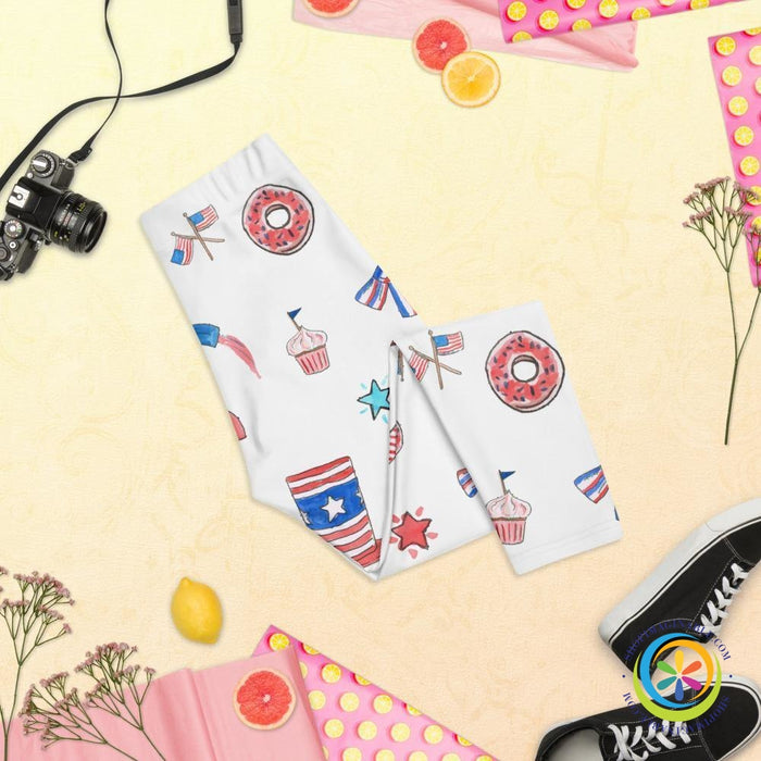 4th of July Capri Leggings-ShopImaginable.com