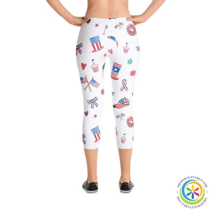 4th of July Capri Leggings-ShopImaginable.com