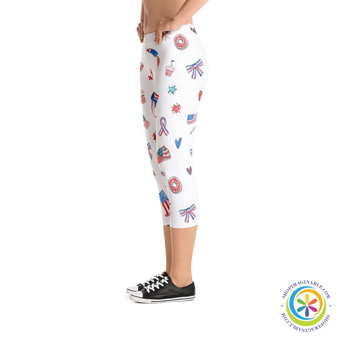 4th of July Capri Leggings-ShopImaginable.com