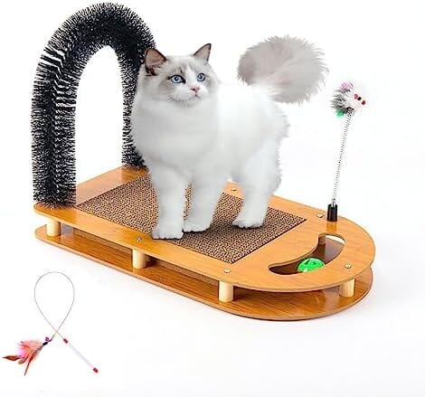 5-in-1 Multifunctional Cardboard Cat Scratcher Dog Hair Trimmers Pet Clever