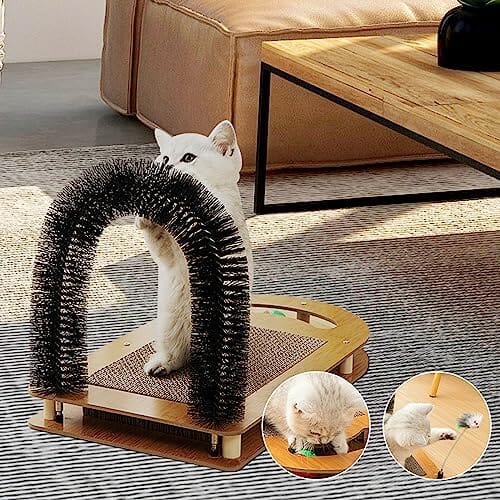 5-in-1 Multifunctional Cardboard Cat Scratcher Dog Hair Trimmers Pet Clever