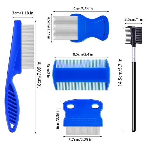 5 Pack Flea Lice Comb Dog Hair Trimmers Pet Clever
