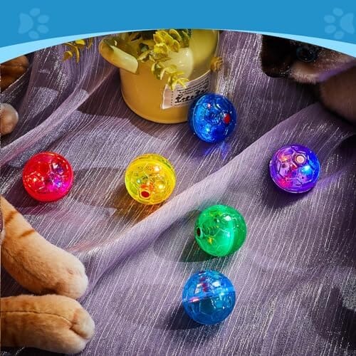 6 Pieces Ghost Hunting Cat Ball Activated Cat Toy Toys Pet Clever
